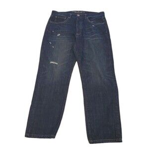 American Eagle Outfitters Womens Sz 10 Tomboy Jeans Dark Wash Button Fly